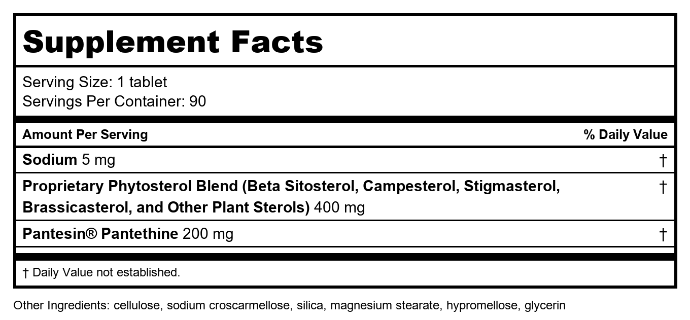 Nature's Way - Cholesterol Shield Phytosterol Blend - 90 Tablets
