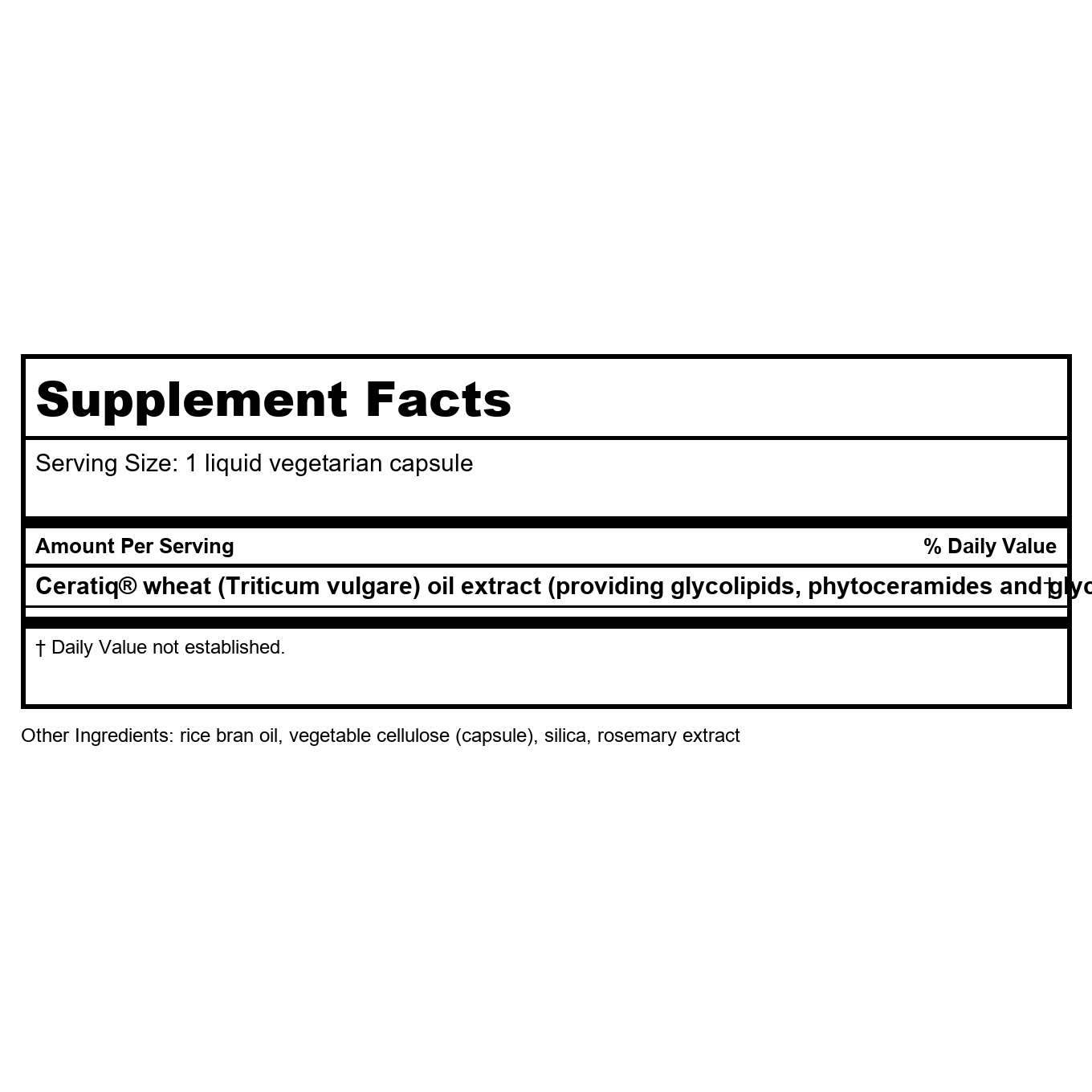 Life Extension Skin Restoring Ceramides 30 Vcaps