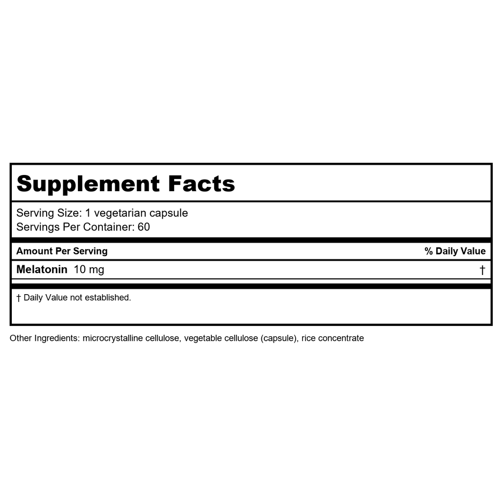 Life Extension Melatonin 10mg 60 Vcaps