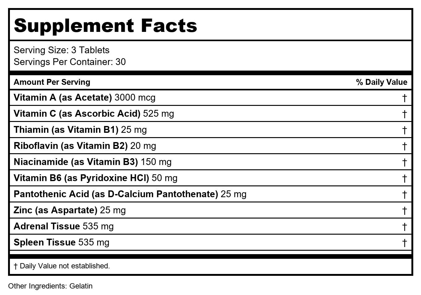 Progena Adrenal Plus 90 Tablets