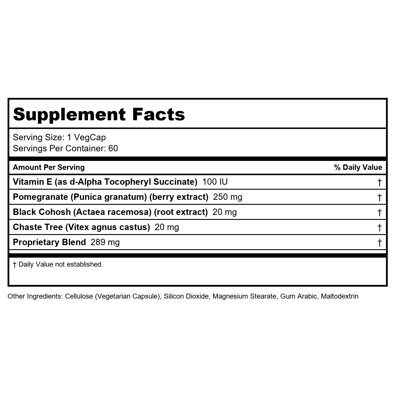 Natural Balance - Ladies Choice Phytoestrogen Formula for Menopause Support - 60 Capsules