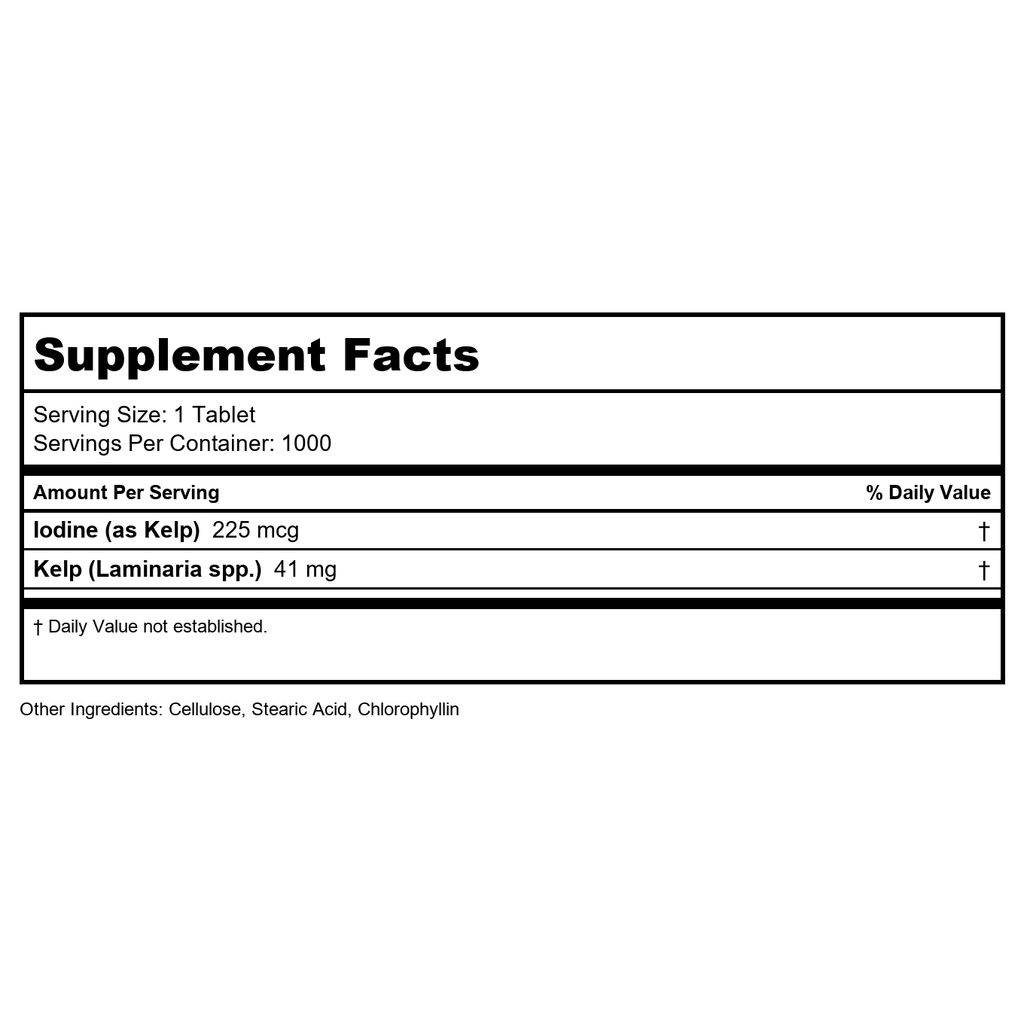 Nature's Life - Icelandic Kelp - 1000 Tablets