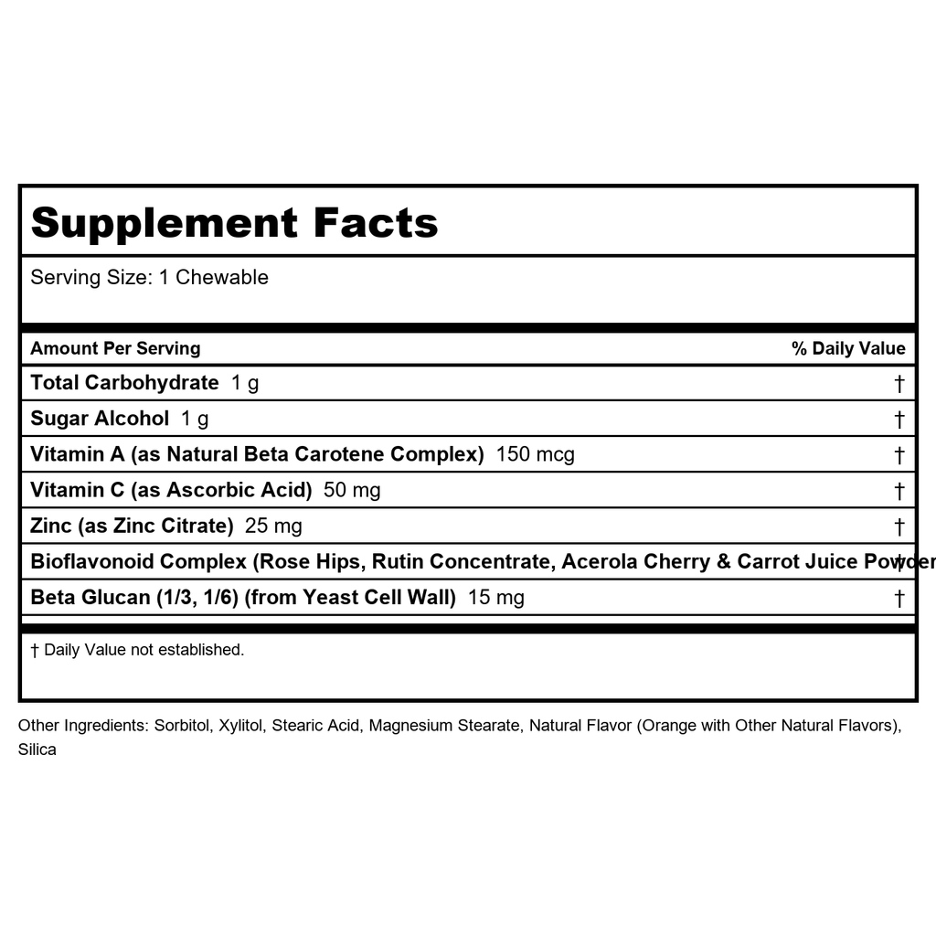 Kal - Dinosaurs Immuno-Raptor Immune Support For Kids Orange - 60 Chewables