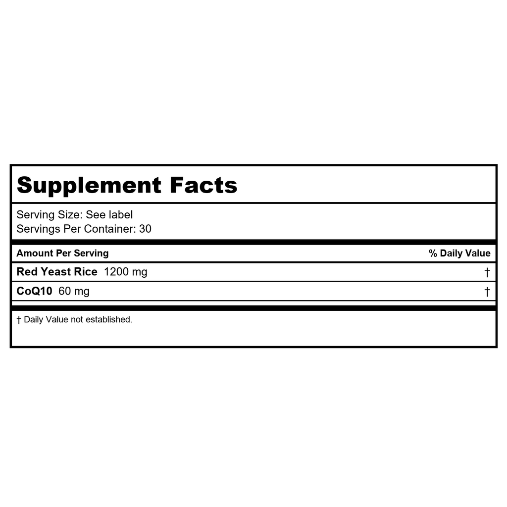 KAL Red Yeast Rice CoQ10 Once Daily 30 Tablets