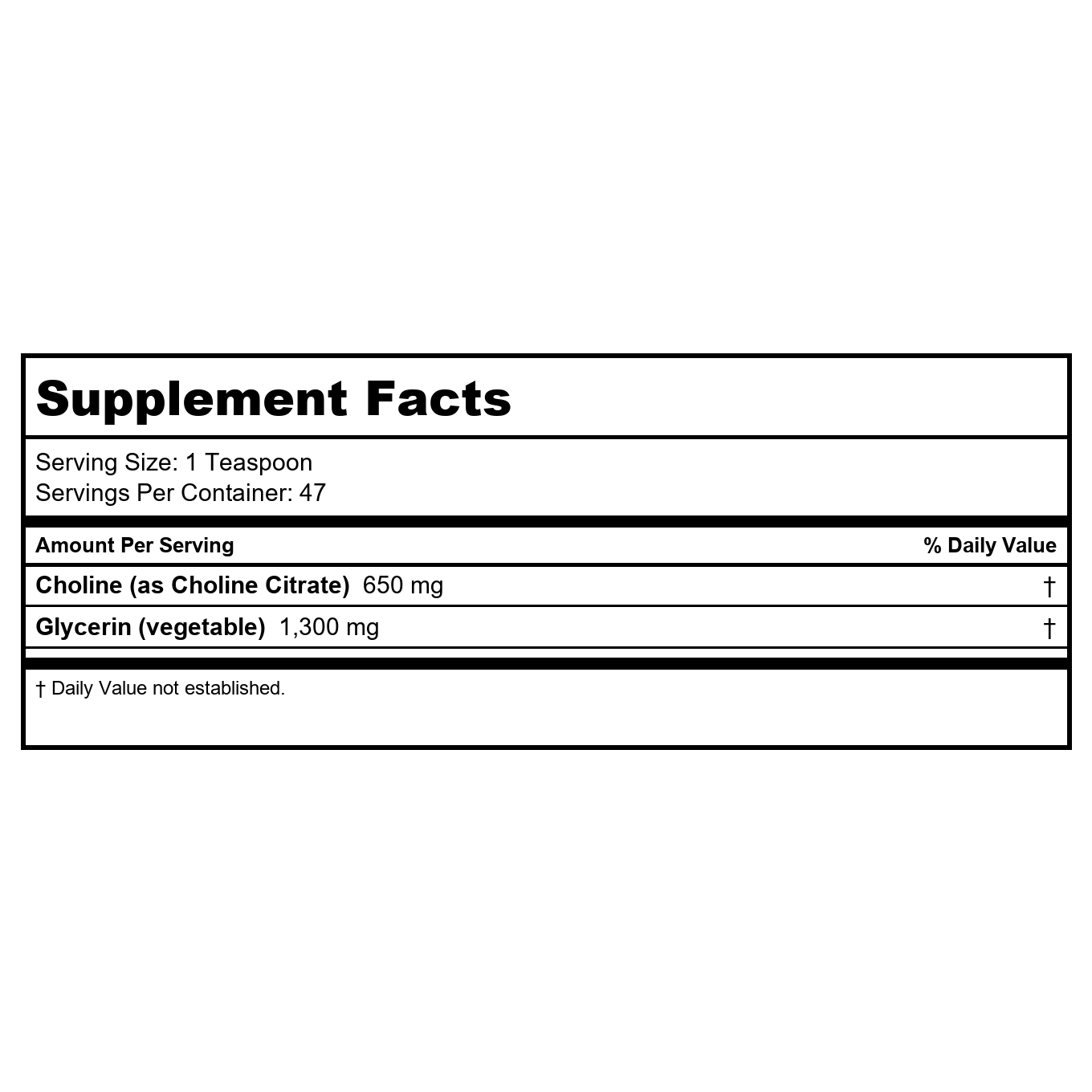 Perque - Choline Citrate - 7.86 oz.