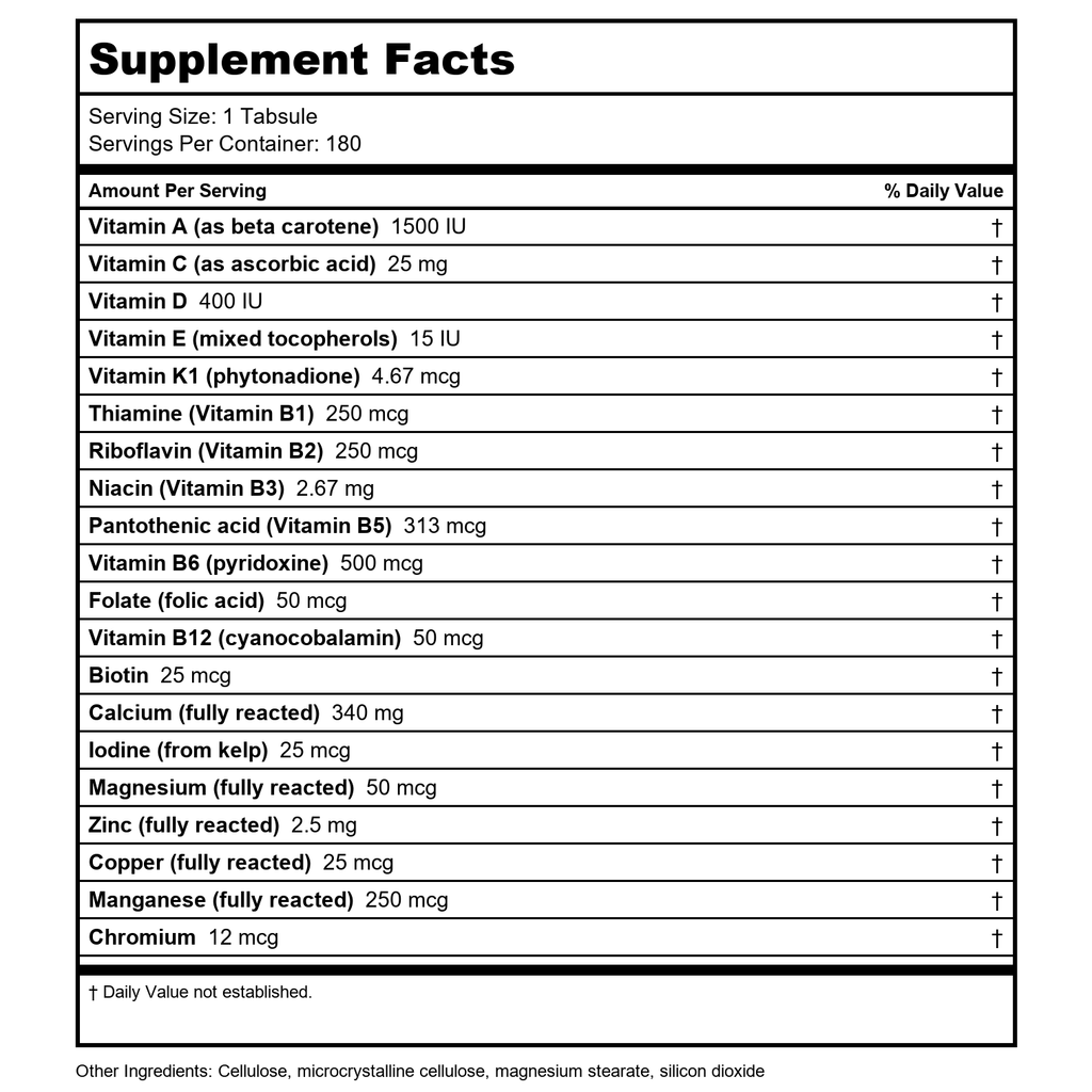 Perque - Life Guard Mini Multivitamin/Multimineral - 180 Tabsule(s)