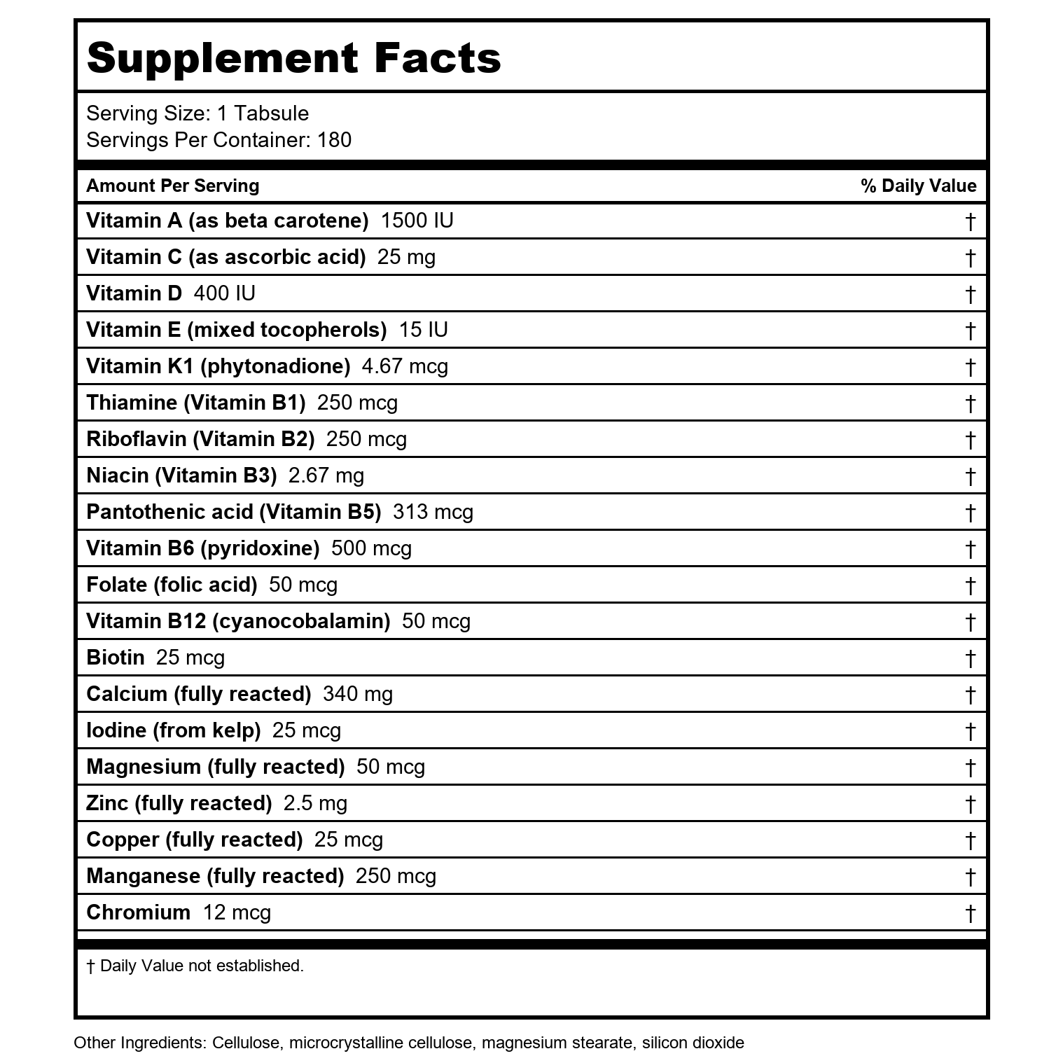 Perque - Life Guard Mini Multivitamin/Multimineral - 180 Tabsule(s)
