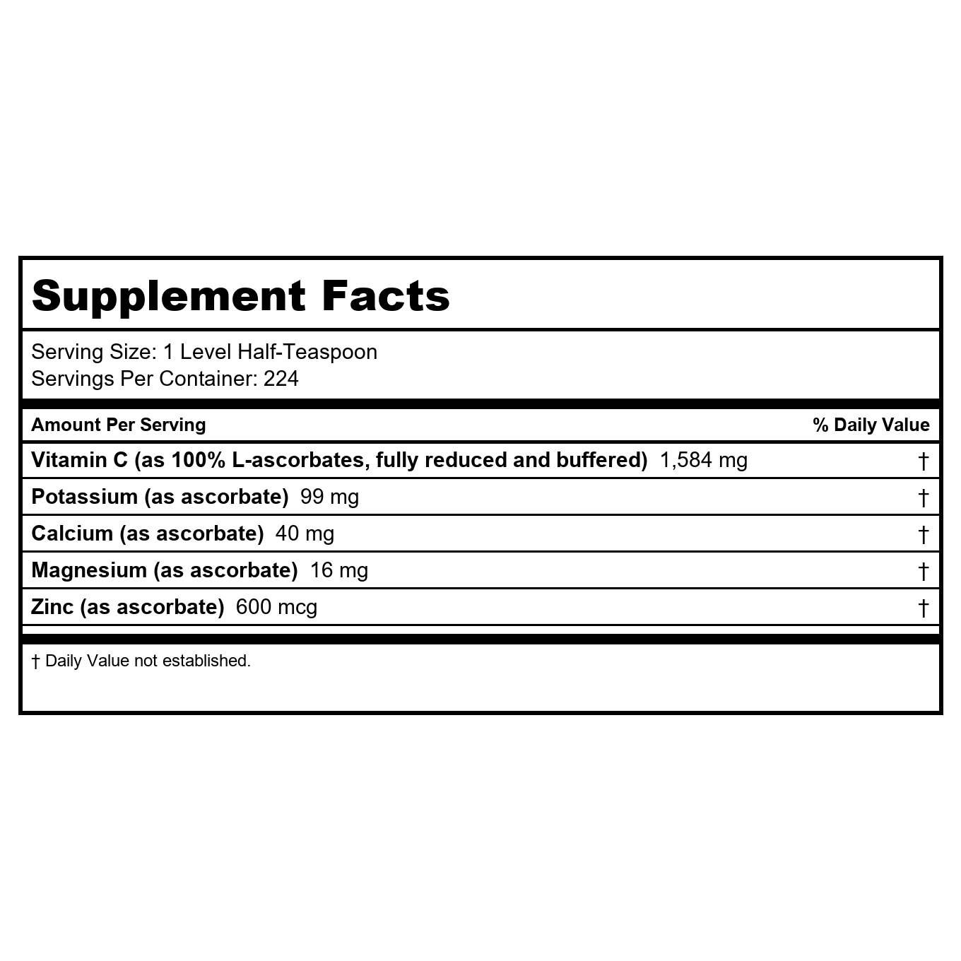 Perque - Potent C Guard Buffered Ascorbate Powder - 16 oz.