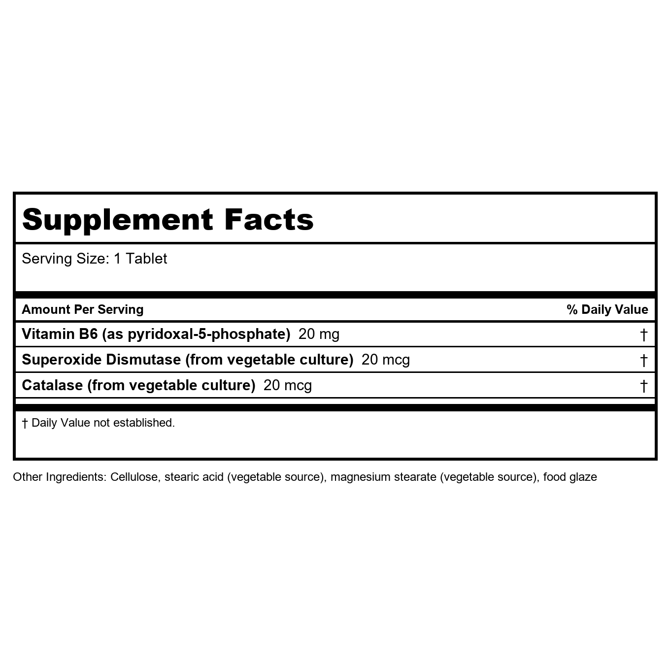 Biotics Research B6 Phosphate 100 Tablets