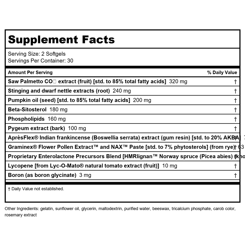 Life Extension Ultra Prostate Formula 60 Softgels