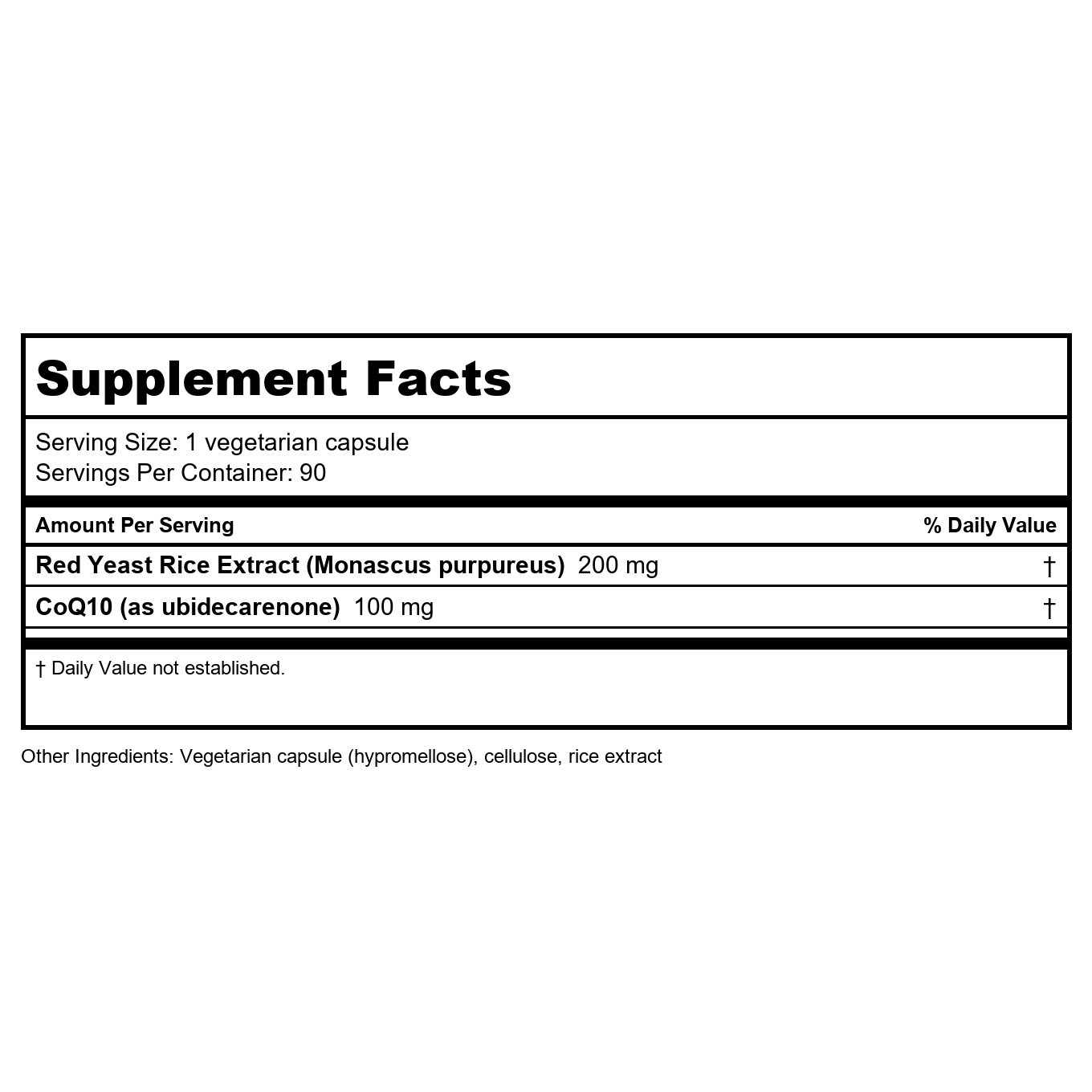 Apex Energetic Red Yeast Rice Q-Caps 90 Capsules - K96