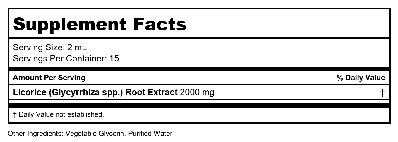 Nature's Answer - Licorice Root Organic Alcohol - 2 fl. oz.