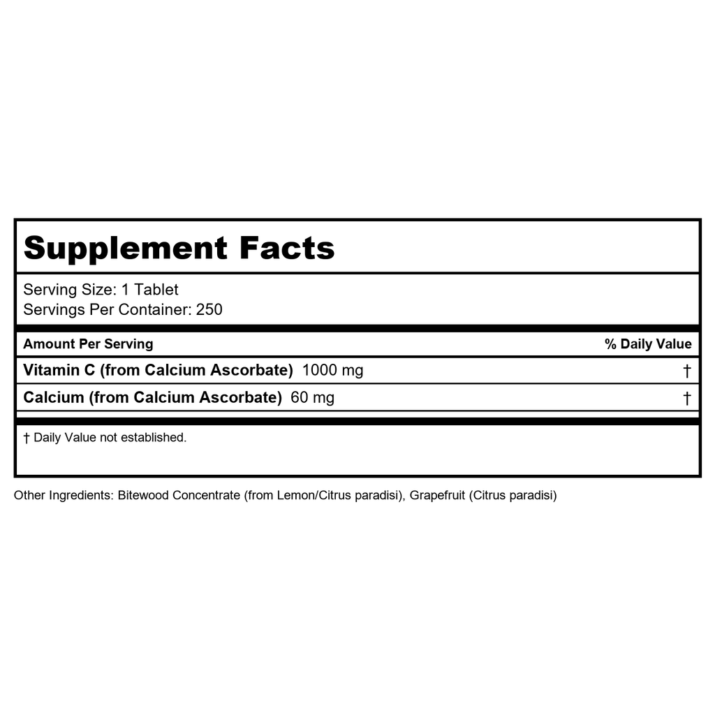 Kal - C Buffered Sustained Released 1000 mg. - 250 Tablets