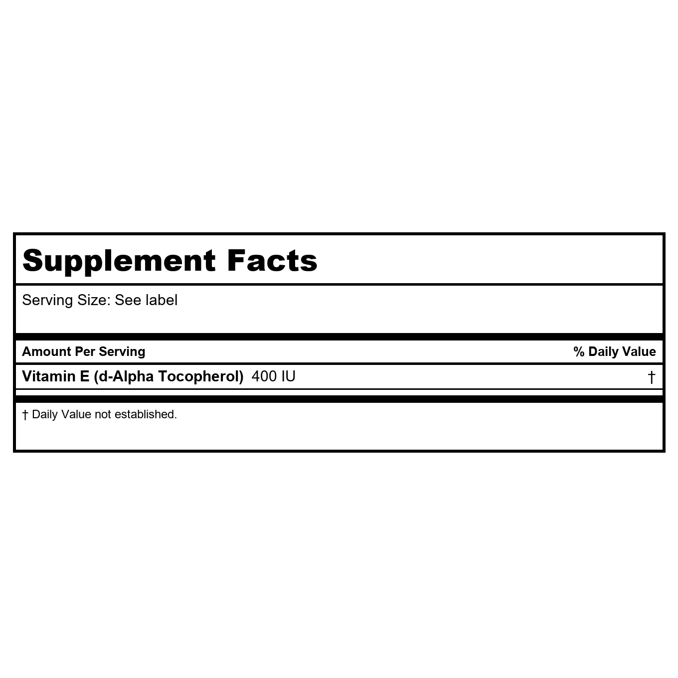 Solgar - Vitamin E d Alpha Tocopherol 400 IU - 100 Vegetarian Softgels