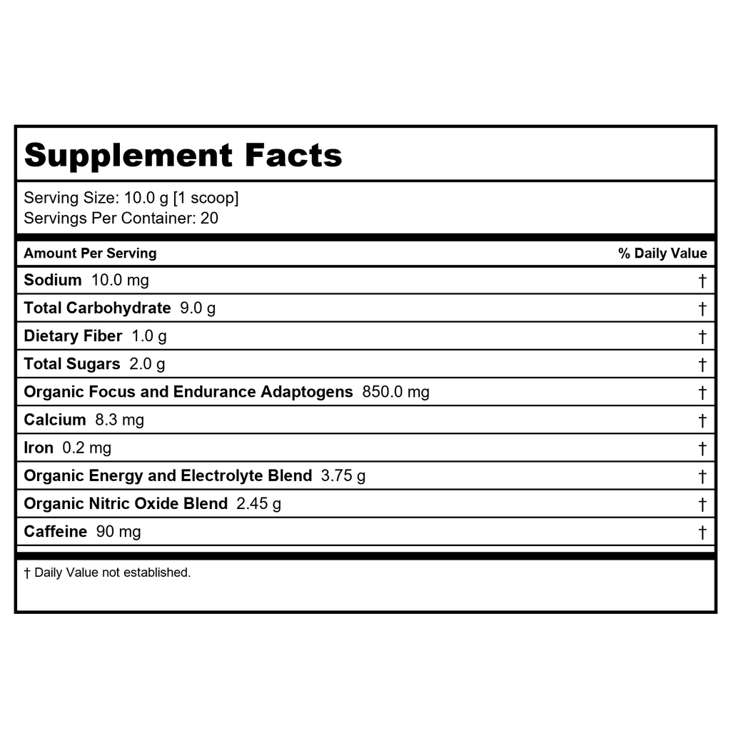 Ora - Renewable Energy Performance Pre-Workout Powder 20 Servings Beet & Pomegranate - 7.1 oz.