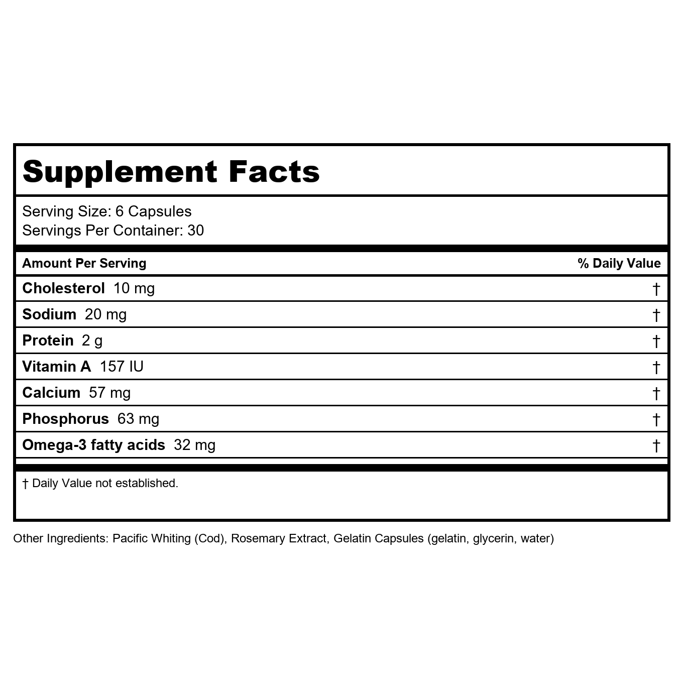 Proper Nutrition - Seacure Hydrolyzed White Fish 500 mg. - 180 Capsules