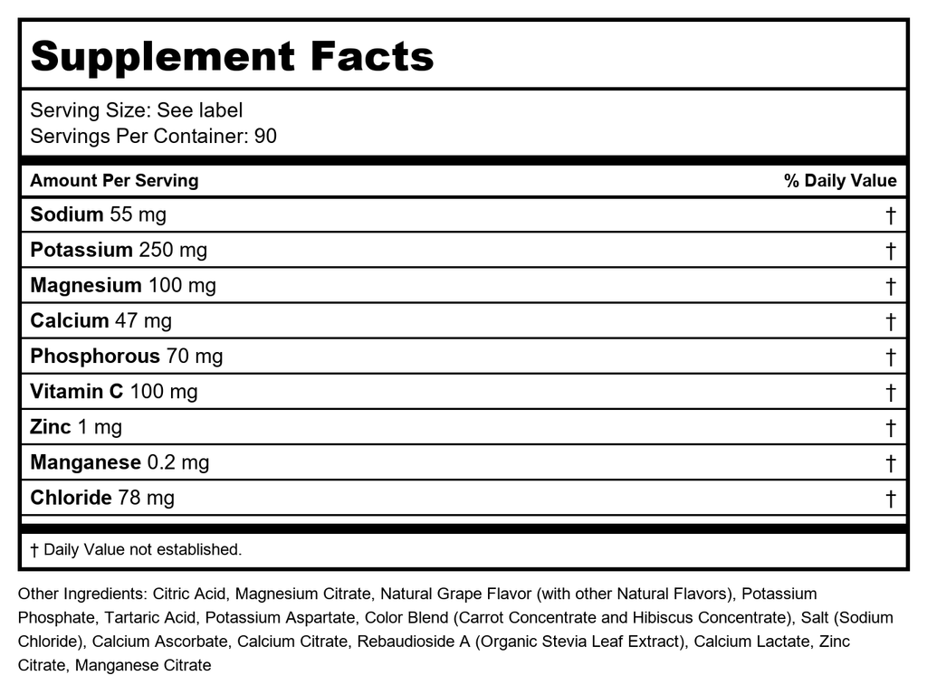 Ultima Health Products - Ultima Replenisher Non-GMO Keto Electrolyte Powder 90 Servings Grape - 10.8 oz.