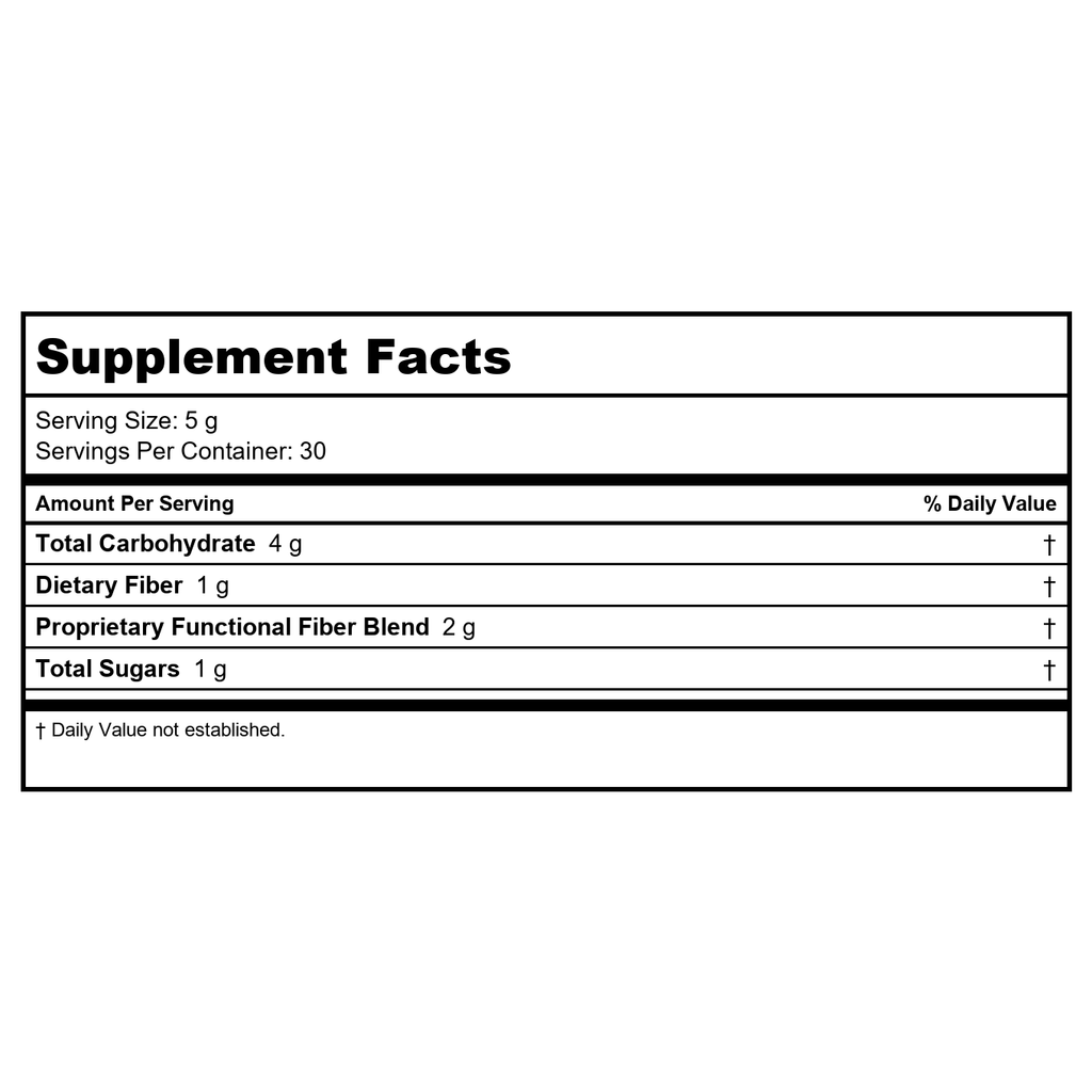 JustThrive - Precision PREbiotic Powder Tropical Flavor - 150 Grams