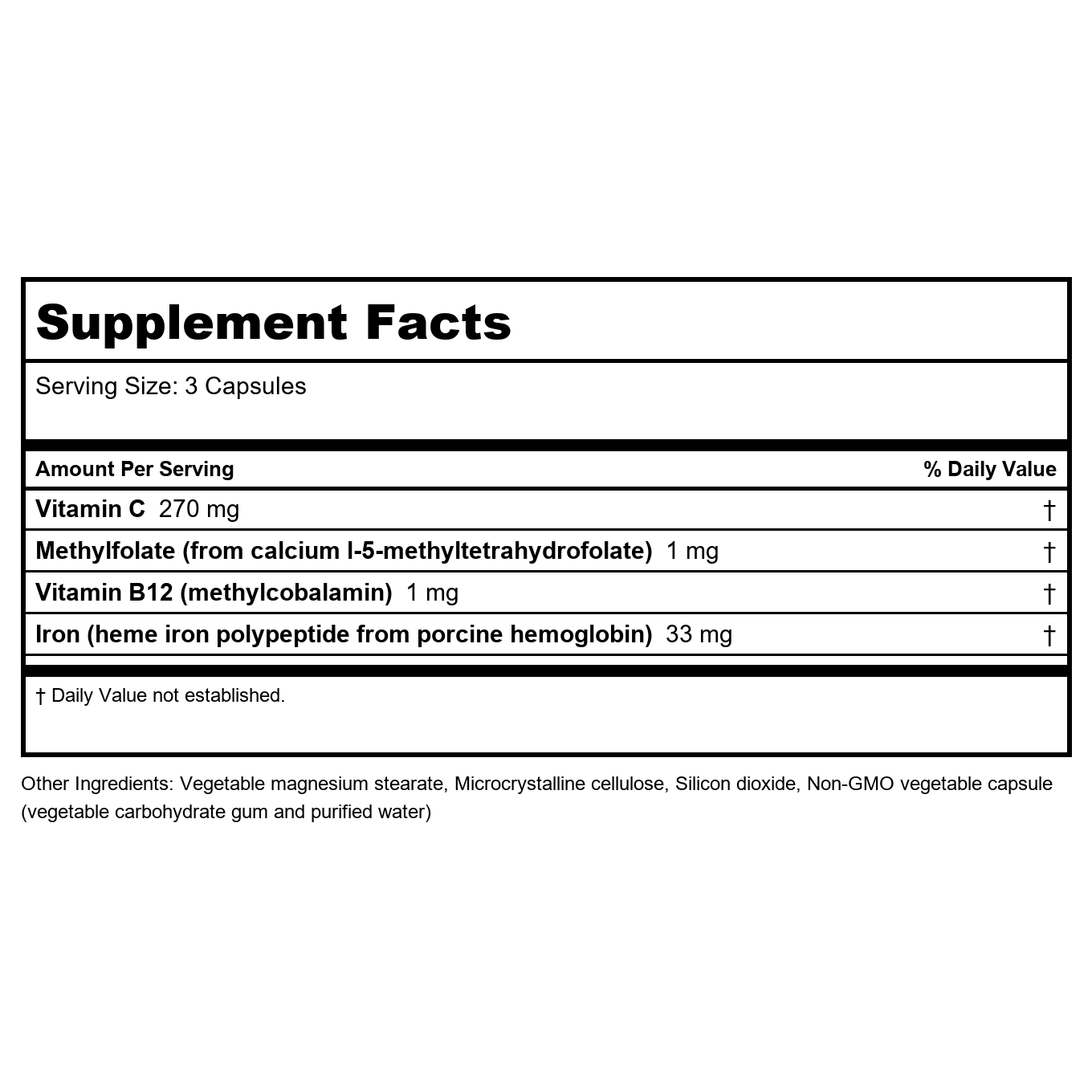 NFH Heme Iron SAP 60 Capsules