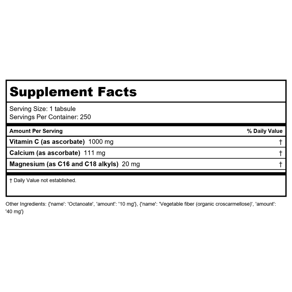Perque - Potent C Guard Ascorbate 1000 mg. - 250 Tabsule(s)