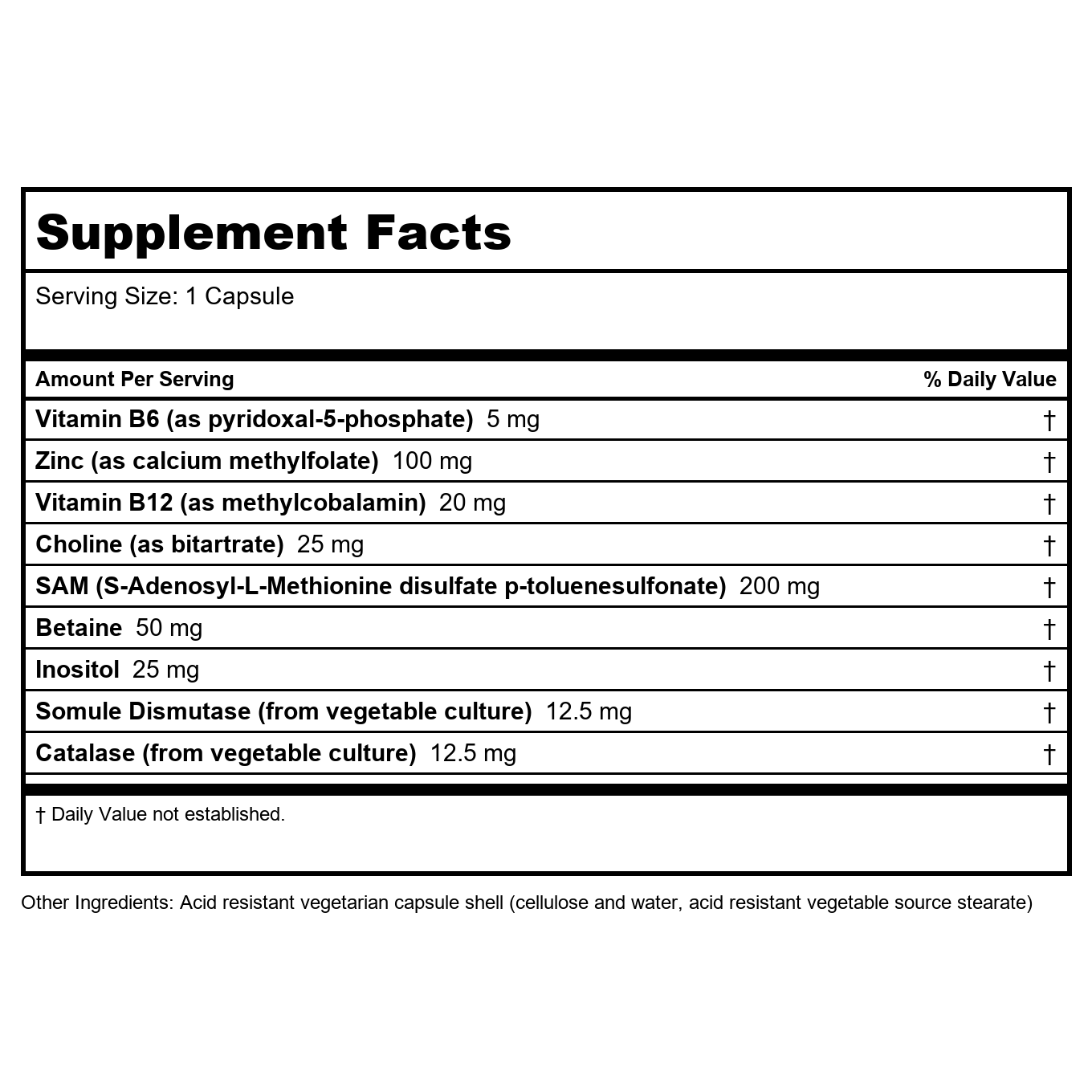 Biotics Research SAMethylate Plus 60 Capsules