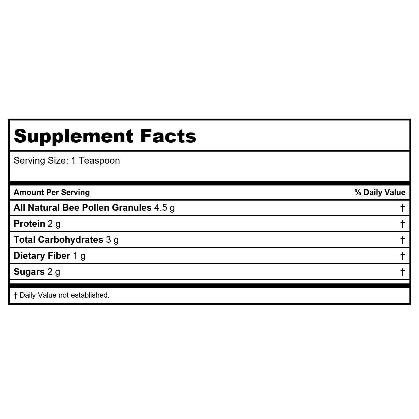 Honey Gardens Premier One Pollen Power Bee Pollen 4.75 Ounce