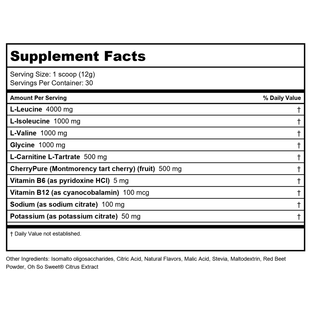 NF Sports - Natural Amino Post-Workout Recovery Drink Fruit Punch - 12.7 oz.