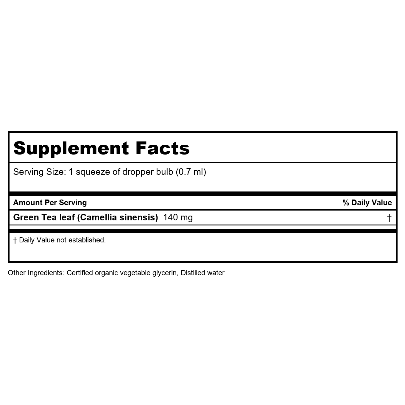 Herb Pharm Green Tea Alcohol Free 1oz