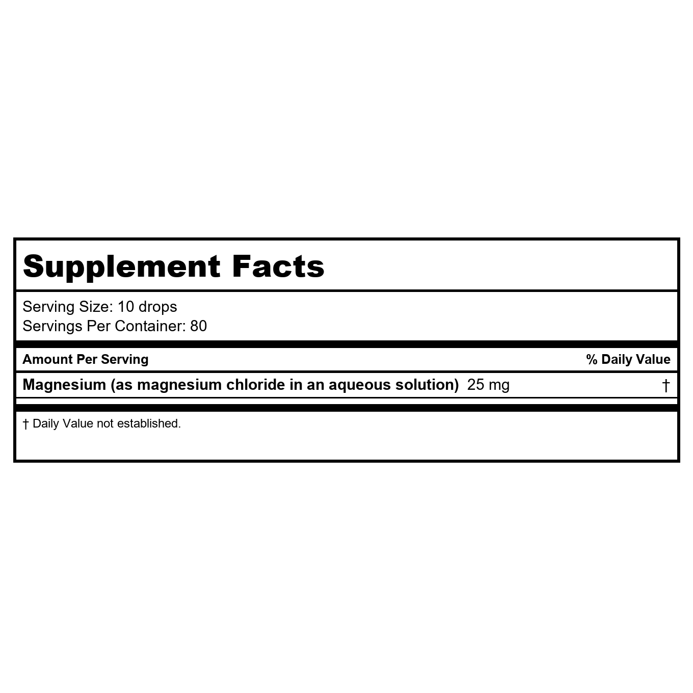 BodyBio Liquid Magnesium 2oz