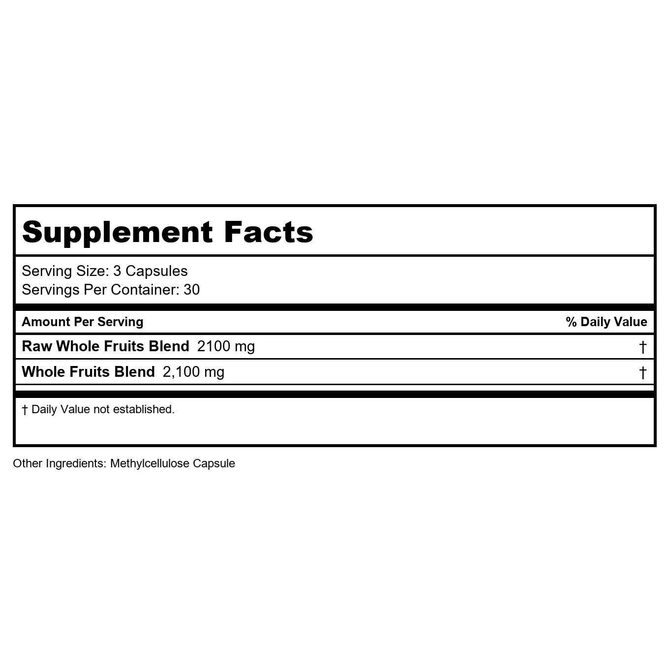 Codeage - Amen Super Fruits Complex Formula - 90 Vegetable Capsule(s)