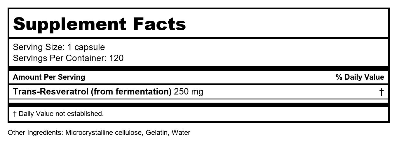 Biotics Research ResveraSirt-HP 120 Capsules
