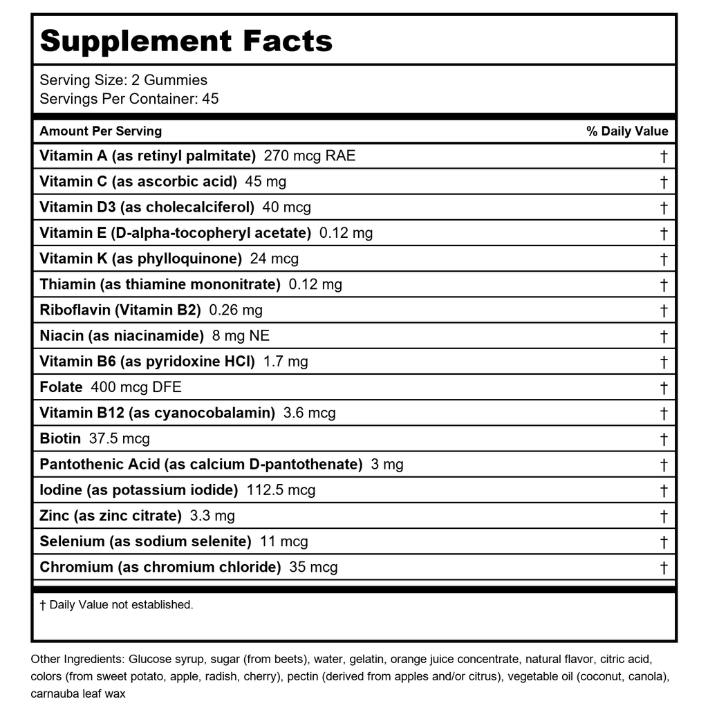 Vital Proteins - Women's Multi Gummies Raspberry - 90 Gummies
