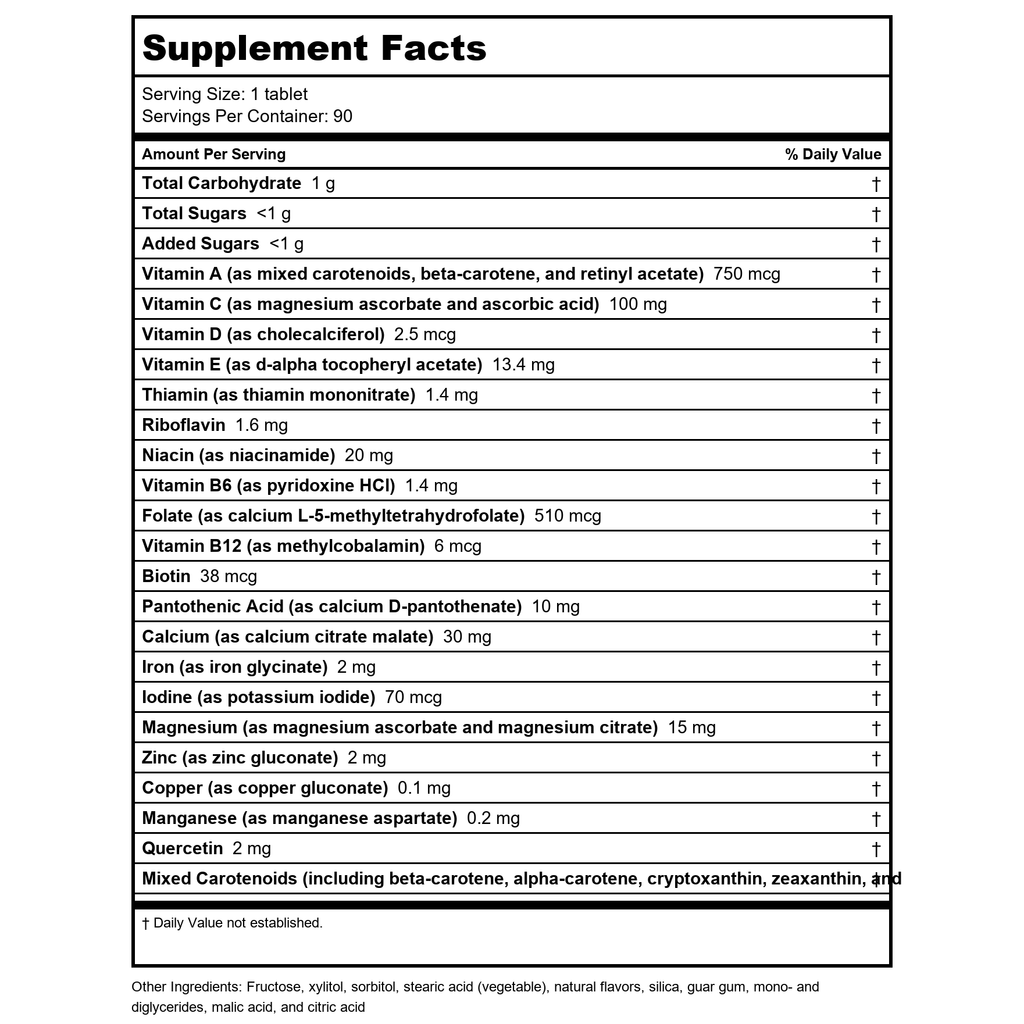 Metagenics Multigenics Chewable Orange 90 Tablets - 2 Pack