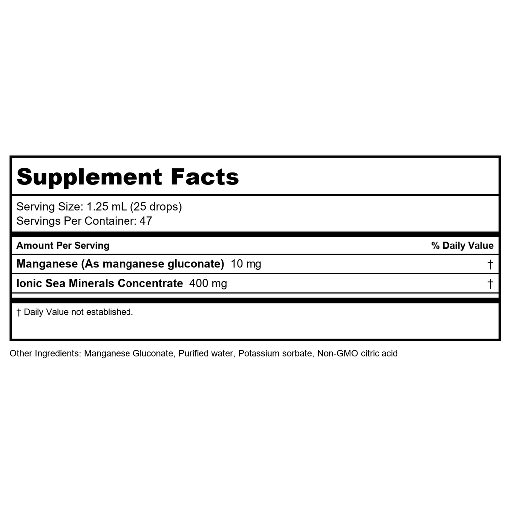 BodyBio Liquid Manganese 2oz