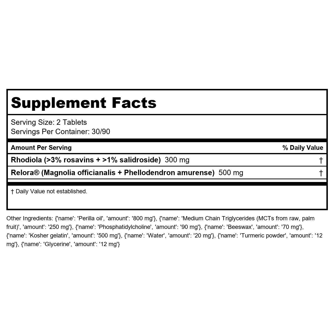 Perque - Adreno Distress Guard - 180 Softgels