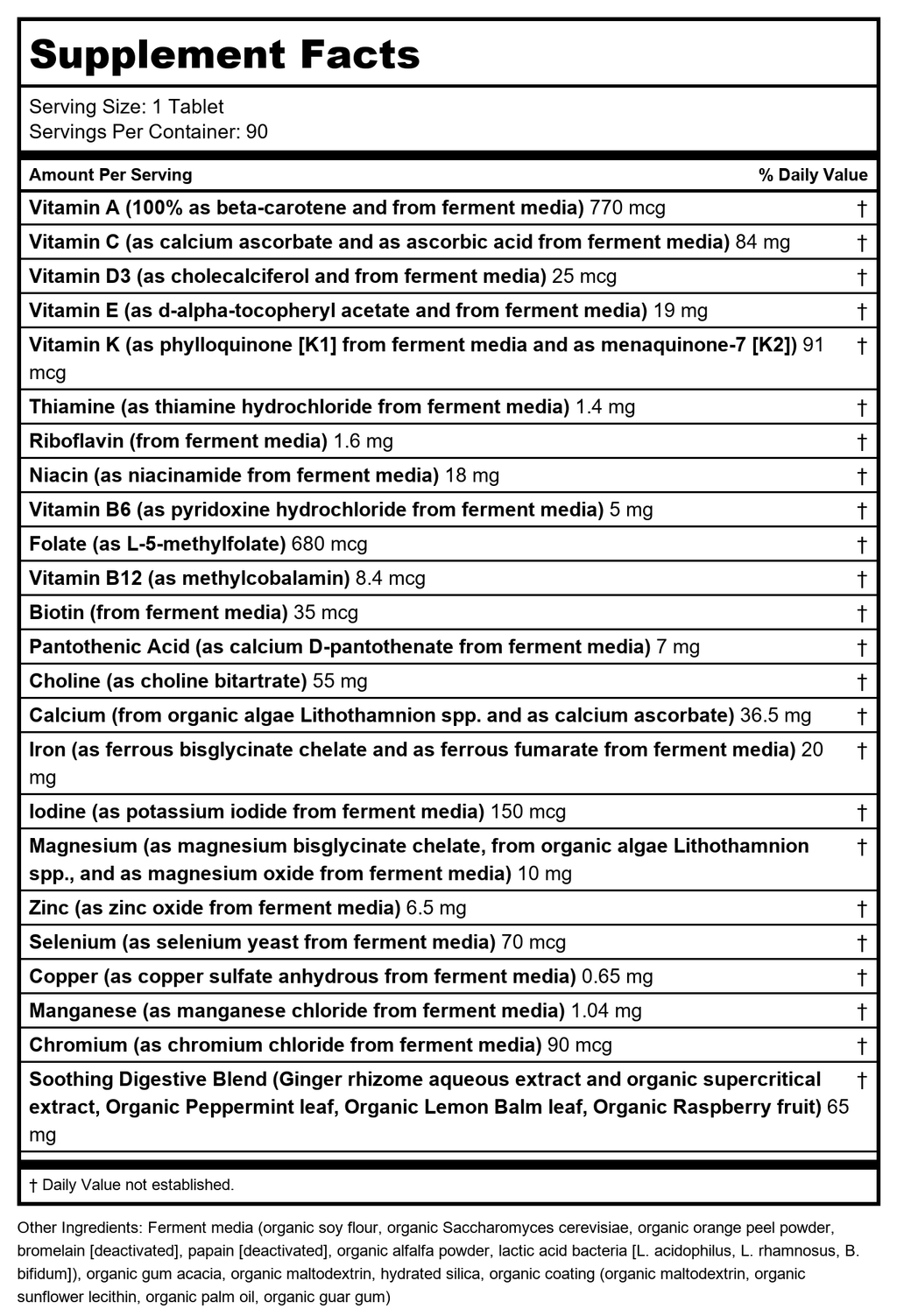 New Chapter One Daily Prenatal Multivitamin 35+ 90 Vcaps
