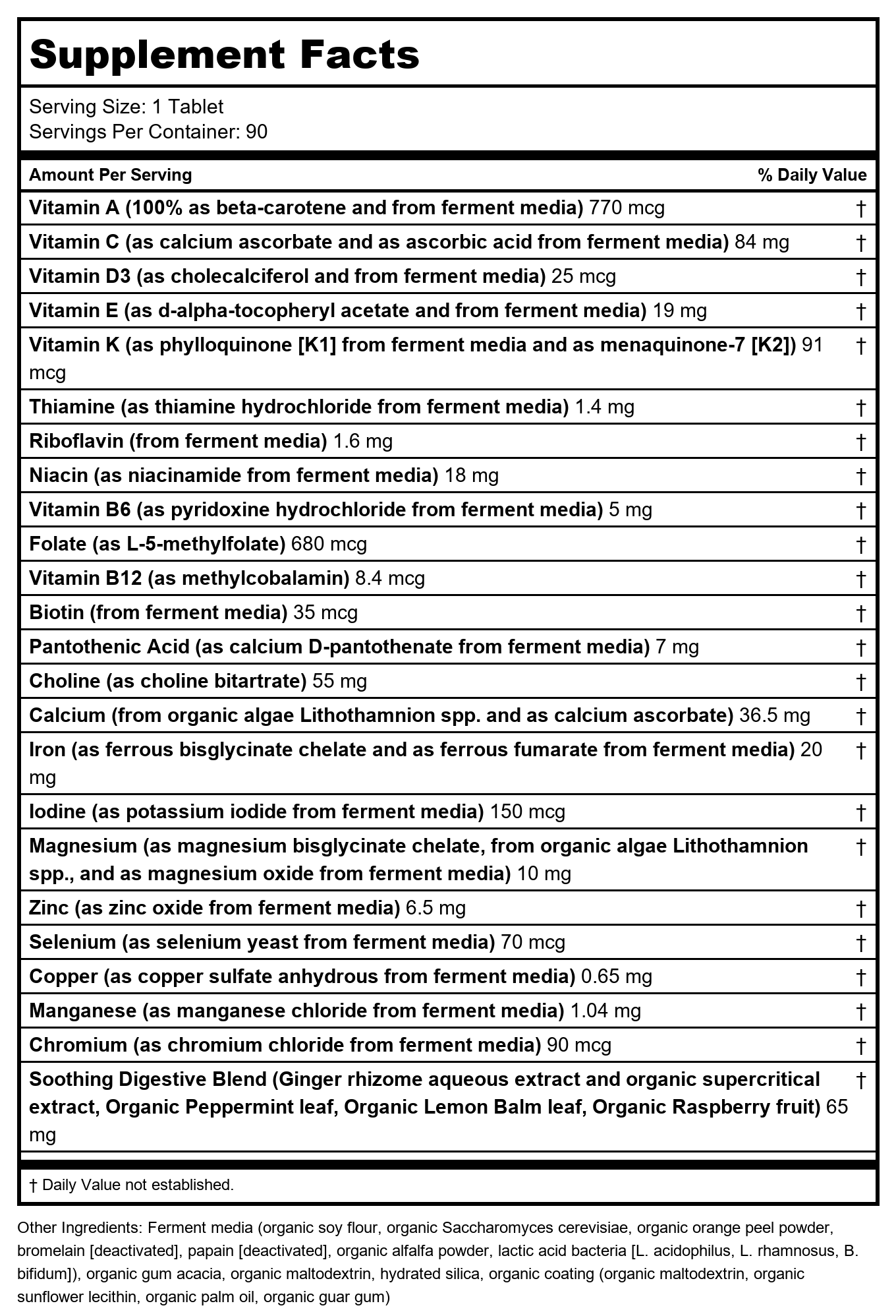 New Chapter One Daily Prenatal Multivitamin 35+ 90 Vcaps