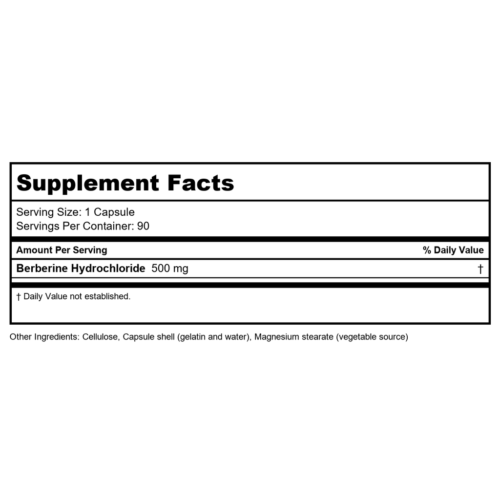 Biotics Research Berberine HCL 90 Capsules