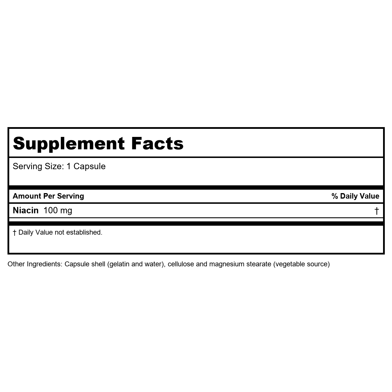 Biotics Research Niacin 100 150 Capsules