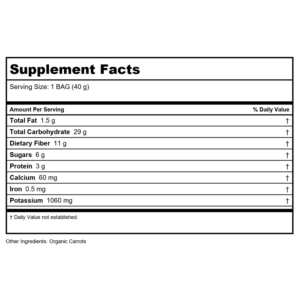 Rhythm Superfoods - Organic Carrot Sticks Naked - 1.4 oz. - 12 Pack
