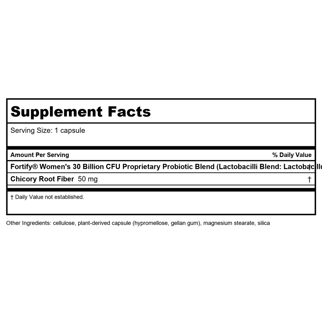 Nature’s Way Fortify Women’s 30 Billion Daily Probiotic 30 Capsules - 2 Pack