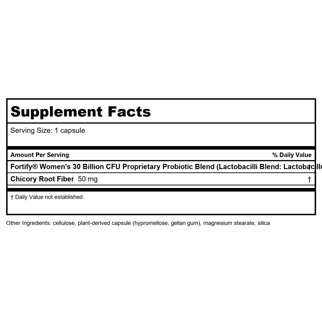 Nature’s Way Fortify Women’s 30 Billion Daily Probiotic 30 Capsules - 2 Pack