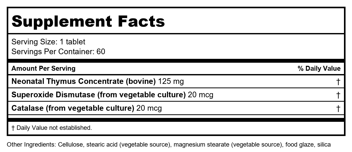 Biotics Research Cytozyme-H 60 Tablets