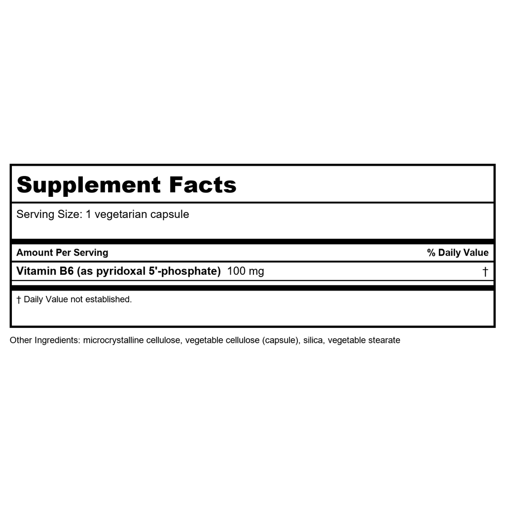 Life Extension Pyridoxal 5'-Phosphate 100 mg 60 Vcaps