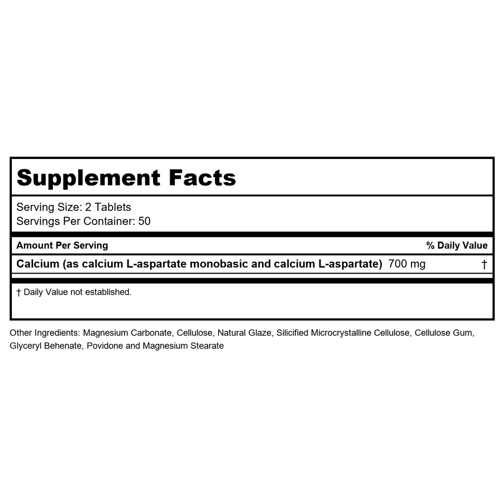 Advanced Research - Calcium Aspartate 350 mg. - 100 Tablets