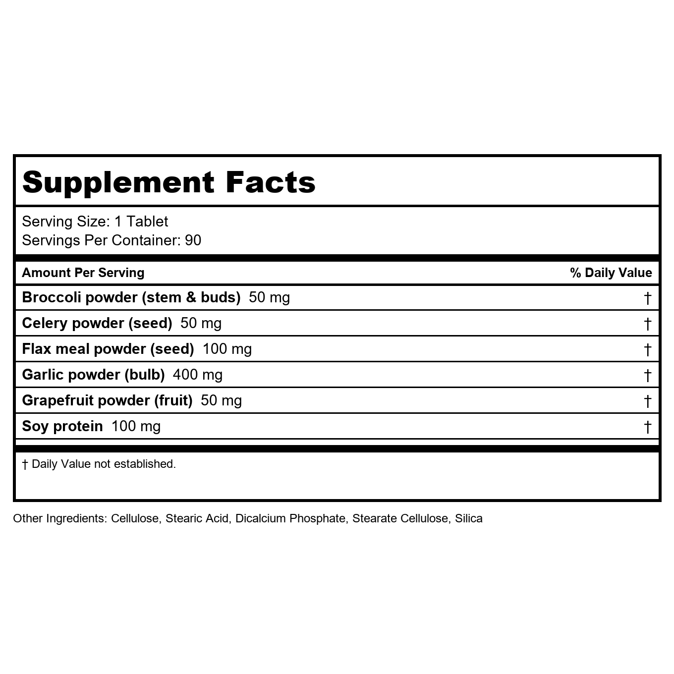 Botanic Choice - Vegetable and Fruit Immune Support 750 mg. - 90 Tablets