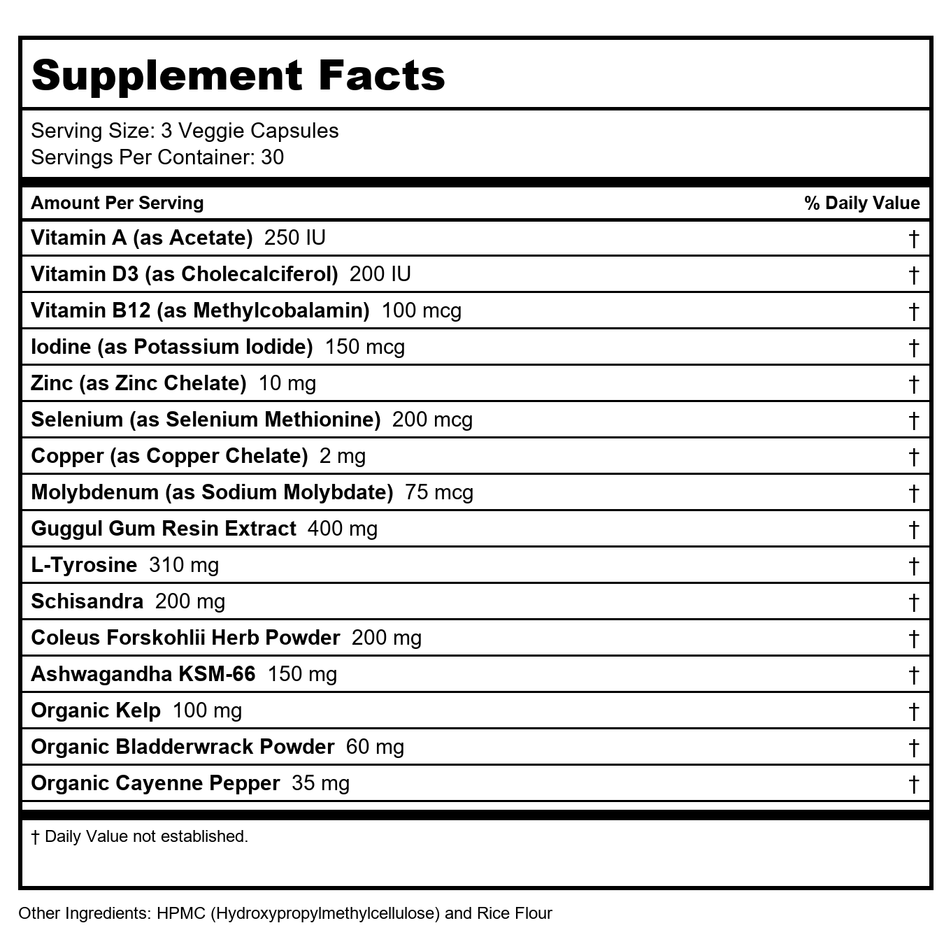 Divine Health - Dr. Colbert's Keto Zone Thyroid Zone - 90 Vegetable Capsule(s)