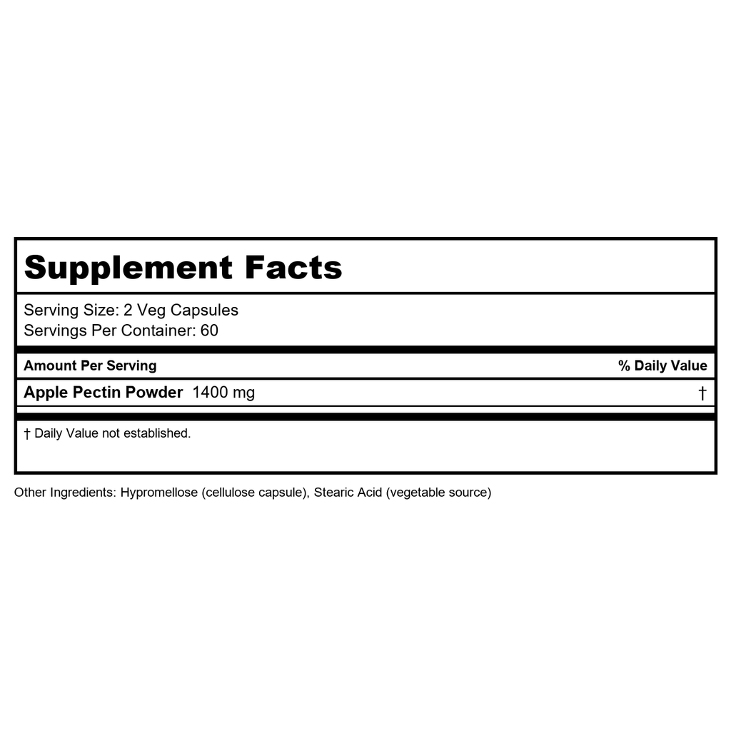 Now Foods Apple Pectin 700 mg 120 Vcaps - 6425 - 6 Pack