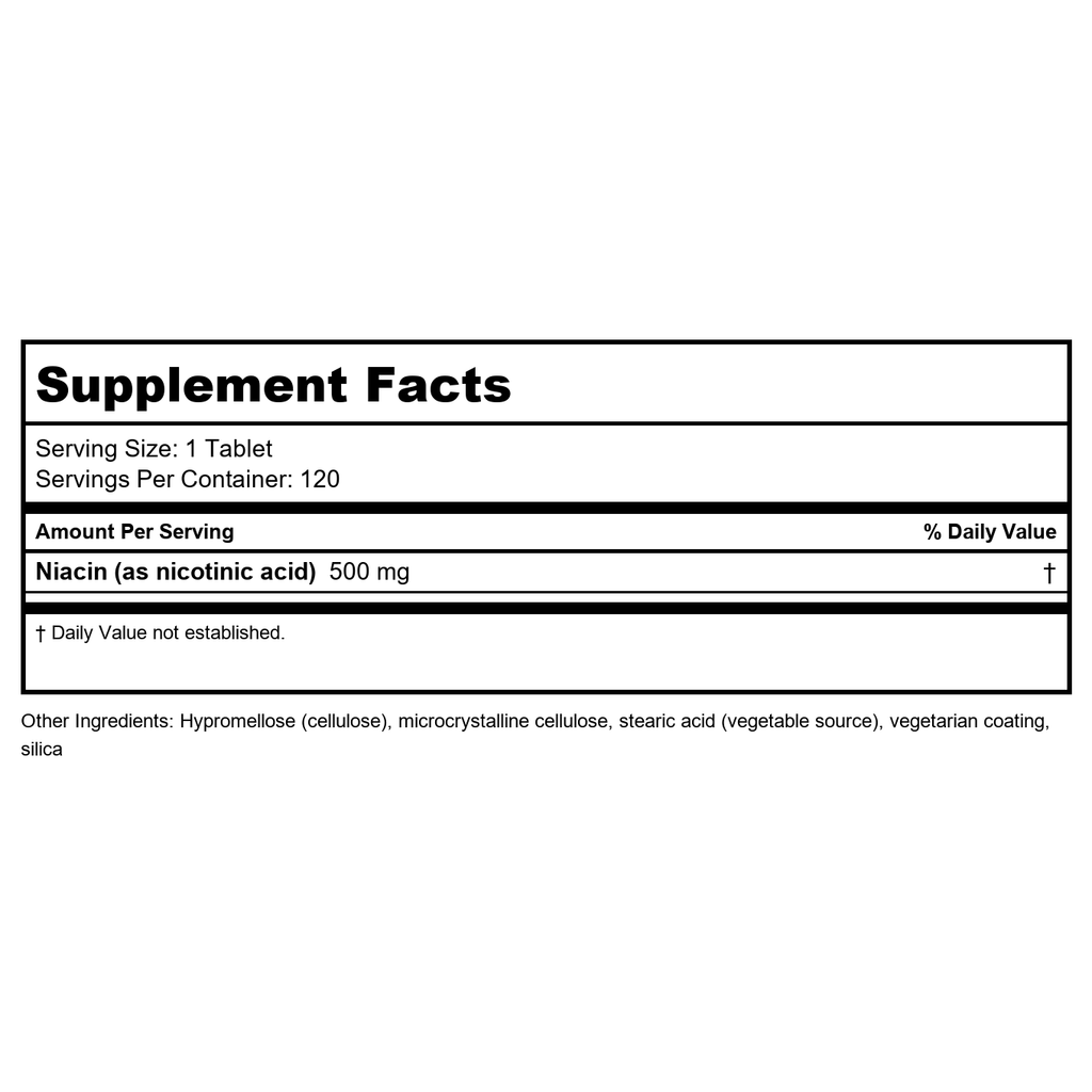 NuMedica Niacin SR 120 Tablets