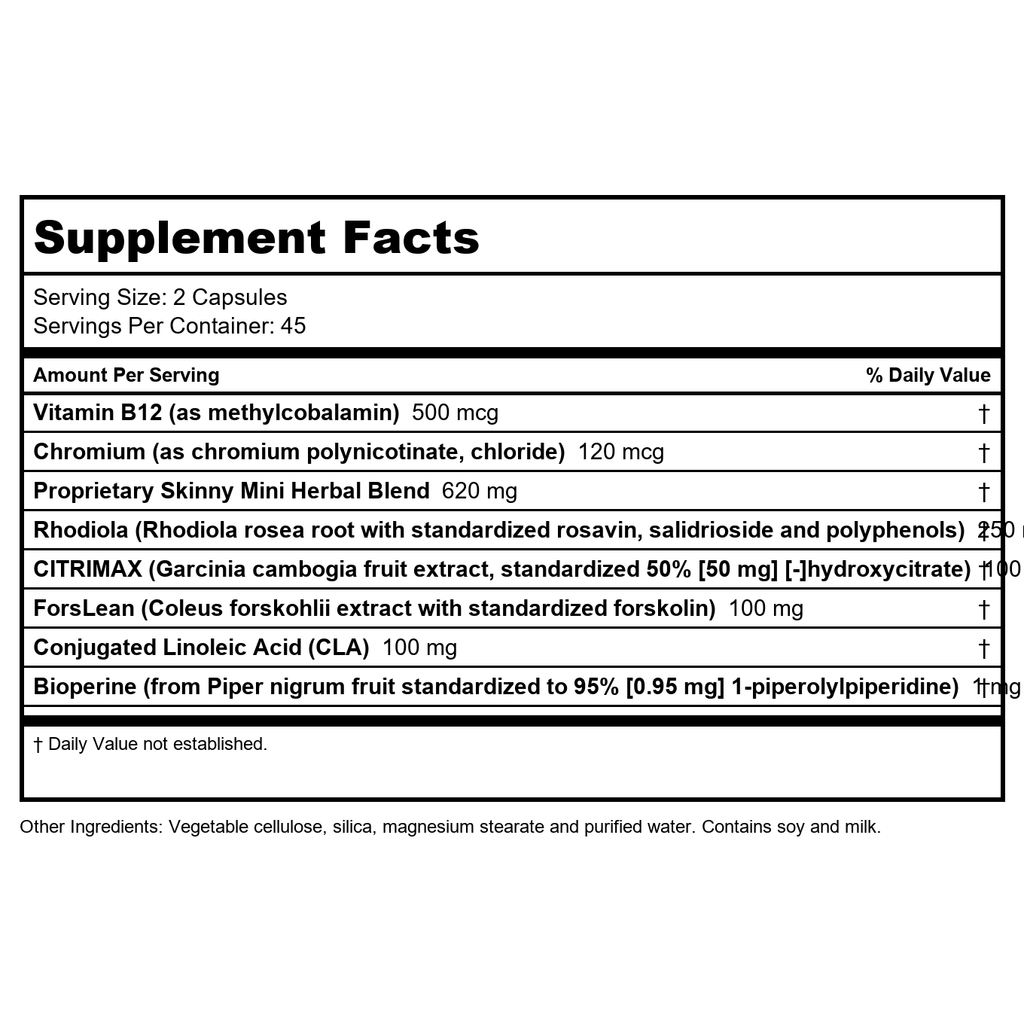 Natures Plus - Skinny Mini Energizing Weight Loss Formula - 90 Vegetarian Capsules